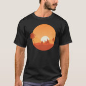 Camel Desert Sunset  Oasis Morocco Tシャツ (正面)