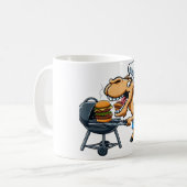 Camel eating a hamburger コーヒーマグカップ (正面左)