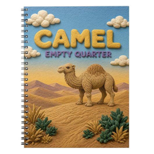 Camel Empty Quarter Modern KlayKoo ノートブック (正面)