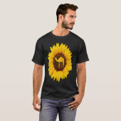 Camel  For Women Men Calf Animal Sunflower Tシャツ (正面フル)