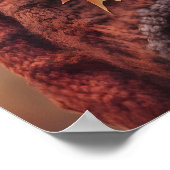 Camel in Fall Clothes Art Print, Cozy Autumn ポスター (角)