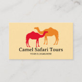 Camel Safari Toursビジネスカードテンプレート 名刺 (正面)