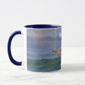 Camel Surfing on a Wave Fun Personal Mug Cup マグカップ (左)