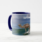Camel Surfing on a Wave Fun Personal Mug Cup マグカップ (正面左)
