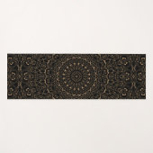 Camel Tan Mandalaとシンメトリエレガントー ヨガマット (正面(横))