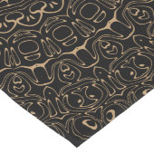 Camel Tan Mandalaとシンメトリエレガントー ロングテーブルランナー (コーナー)