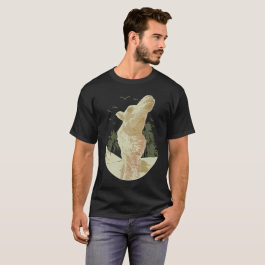 Camel Train Caravan Arabian Camel Animal Desert Tシャツ (正面フル)