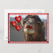 CAMEL VALENTINE – リップスティックを着て – キス私! シーズンポストカード (正面/裏面)