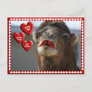 CAMEL VALENTINE – リップスティックを着て – キス私！ シーズンポストカード