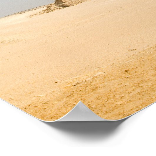 Camel with Pyramids Giza，エジプト ポスター (角)