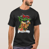 Camel Xmas Decorations Santa Camel Christmas Tシャツ (正面)
