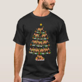 Camel   Xmas Lights Bactrian Camel Christmas Tree Tシャツ (正面)