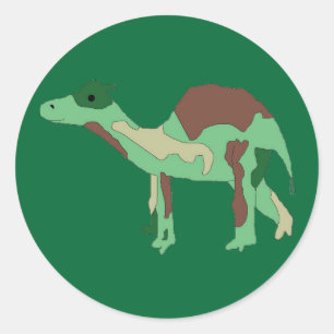 Camelflageスタンプ ラウンドシール