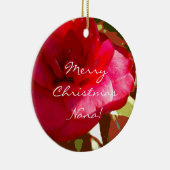 Cameliaの赤いパーソナライズなオーナメント セラミックオーナメント (右)