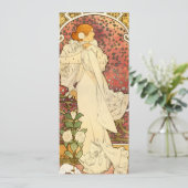 Cameliasの招待状のアルフォンス島のミュシャの女性 招待状 (スタンド正面)