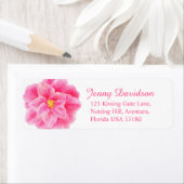 Camelliaピンク結婚のステッカー返信ラベル ラベル (インサイチュ)