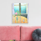 Camellia 2012でウィンドウ内の静止ライフ キャンバスプリント (インサイチュ (リビング))