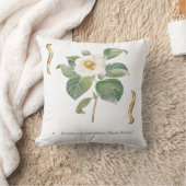 Camellia japonica 'Alba Plena'  クッション (ブランケット)