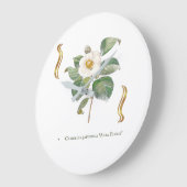 Camellia japonica 'Alba Plena'  ラージ壁時計 (傾斜)