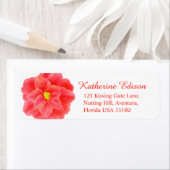 Camellia redの結婚ステッカー返信ラベル ラベル (インサイチュ)