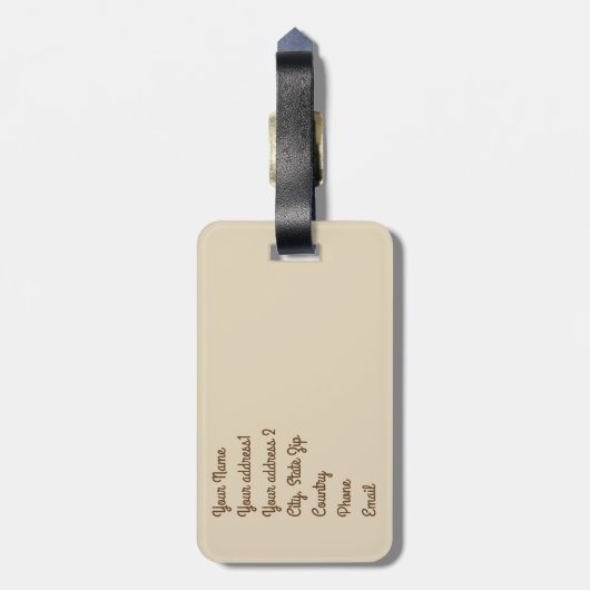 Camera 転が Film Lagage Tagの仕組み ラゲッジタグ (裏面縦)