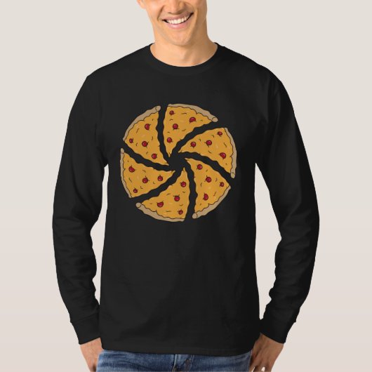 Camera Aperture Pizza Slices Photography Tシャツ (正面)