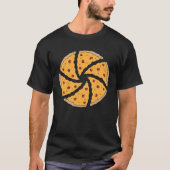 Camera Aperture Pizza Slices Photography Tシャツ (正面)