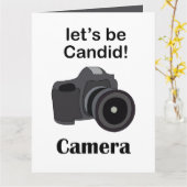 Camera Candid Photographer カード (黄色い花)