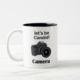 Camera Candid Photographer ツートーンマグカップ