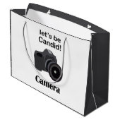 Camera Candid Photographer ラージペーパーバッグ (裏面アングル)