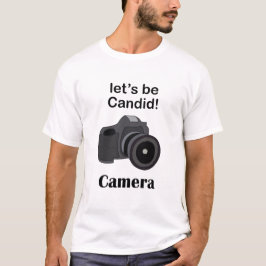 Camera Lover Candid Photographer Tシャツ