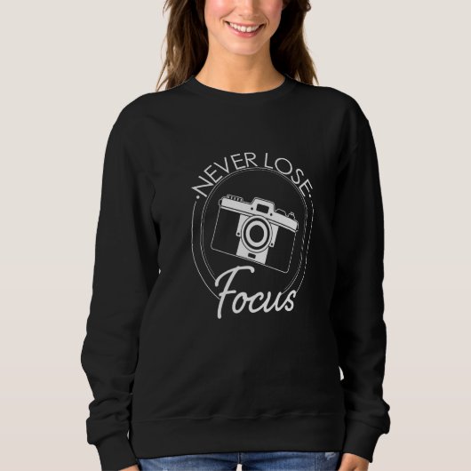 Camera Never Lose Focus Premium スウェットシャツ (正面)