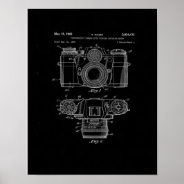 Camera Patent Art Poster | Vintage Camera Art ポスター