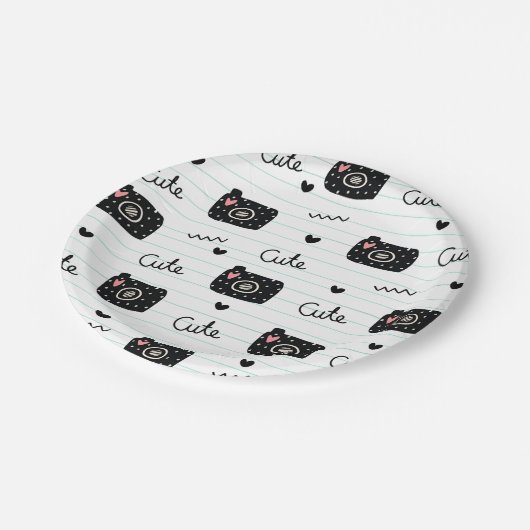 Camera pattern  ペーパープレート (アングル)