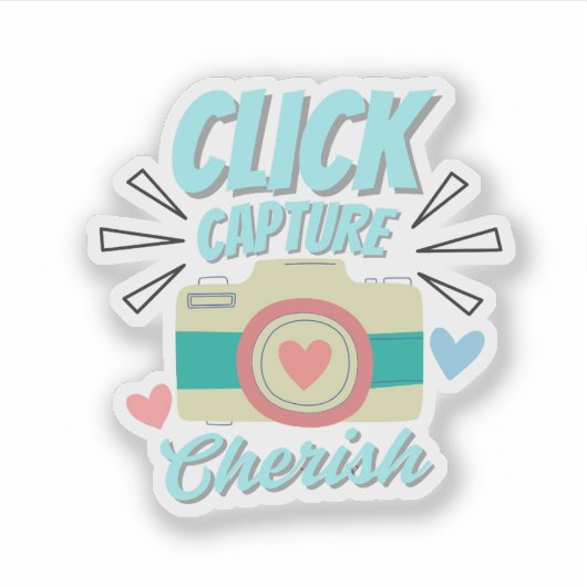 Camera Quote Sticker  シール (正面)