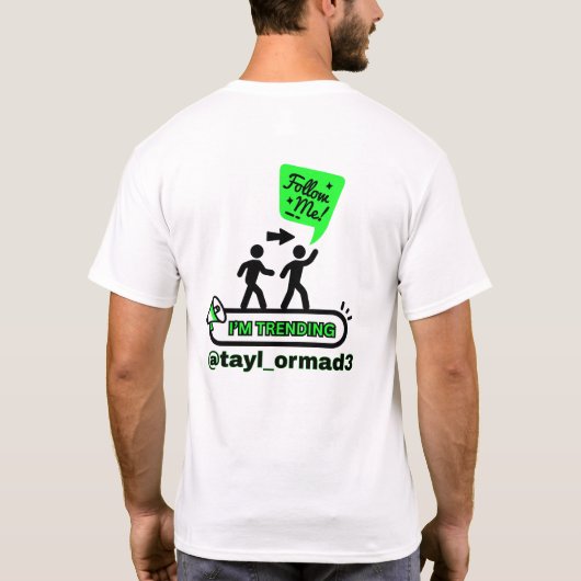 CAMERA READY ソーシャルメディア両面ユニセックス メンズ Tシャツ (裏面)