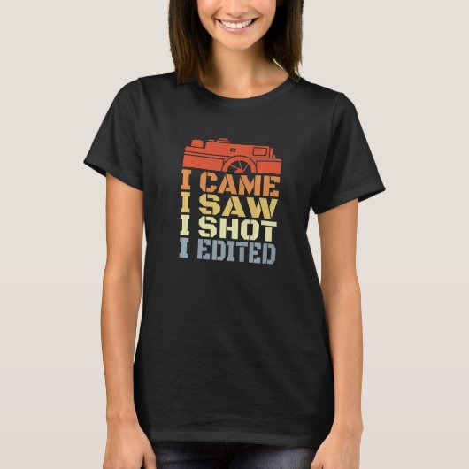 Camera Routine Motivational Photographer Quote  Tシャツ (正面)