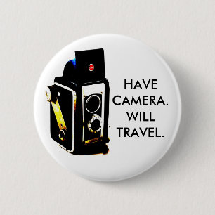 CAMERA.WILL旅行を持って下さい。 ボタン 缶バッジ