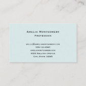 Camera with Flowers Retro Pastel Image 名刺 (裏面)