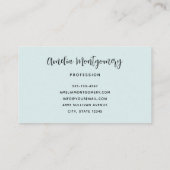 Camera with Flowers Retro Pastel Image 名刺 (裏面)