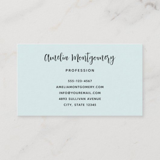 Camera with Flowers Retro Pastel Image 名刺 (裏面)