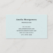 Camera with Flowers Retro Pastel Image 名刺 (裏面)