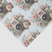 Camera with Flowers Retro Pastel Image Pattern 薄葉紙 (詳細)