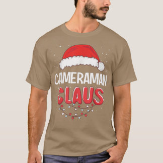 Cameraman Santa Claus Christmas Matching Costume T Tシャツ