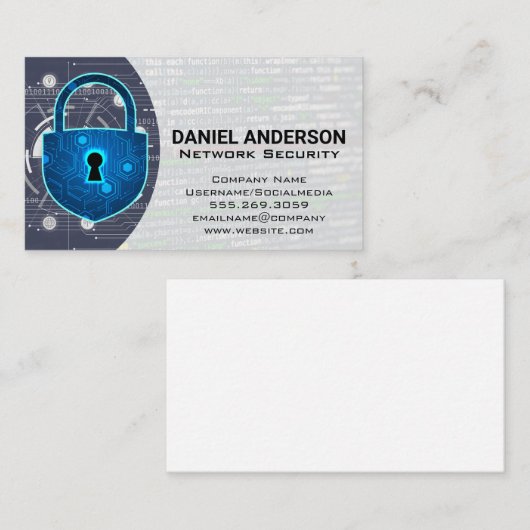 Cameras Logo | Cyber Security Shield 名刺 (正面/裏面)