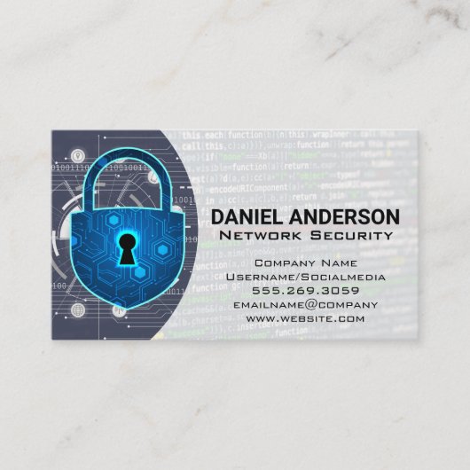 Cameras Logo | Cyber Security Shield 名刺 (正面)