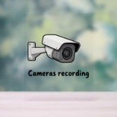 cameras recording アクリルサイン (ニュートラル)