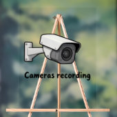 cameras recording アクリルサイン (ニュートラル)