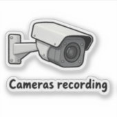 cameras recording シール (正面)