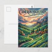 Cameron Highlands Malaysia ポストカード (正面/裏面)